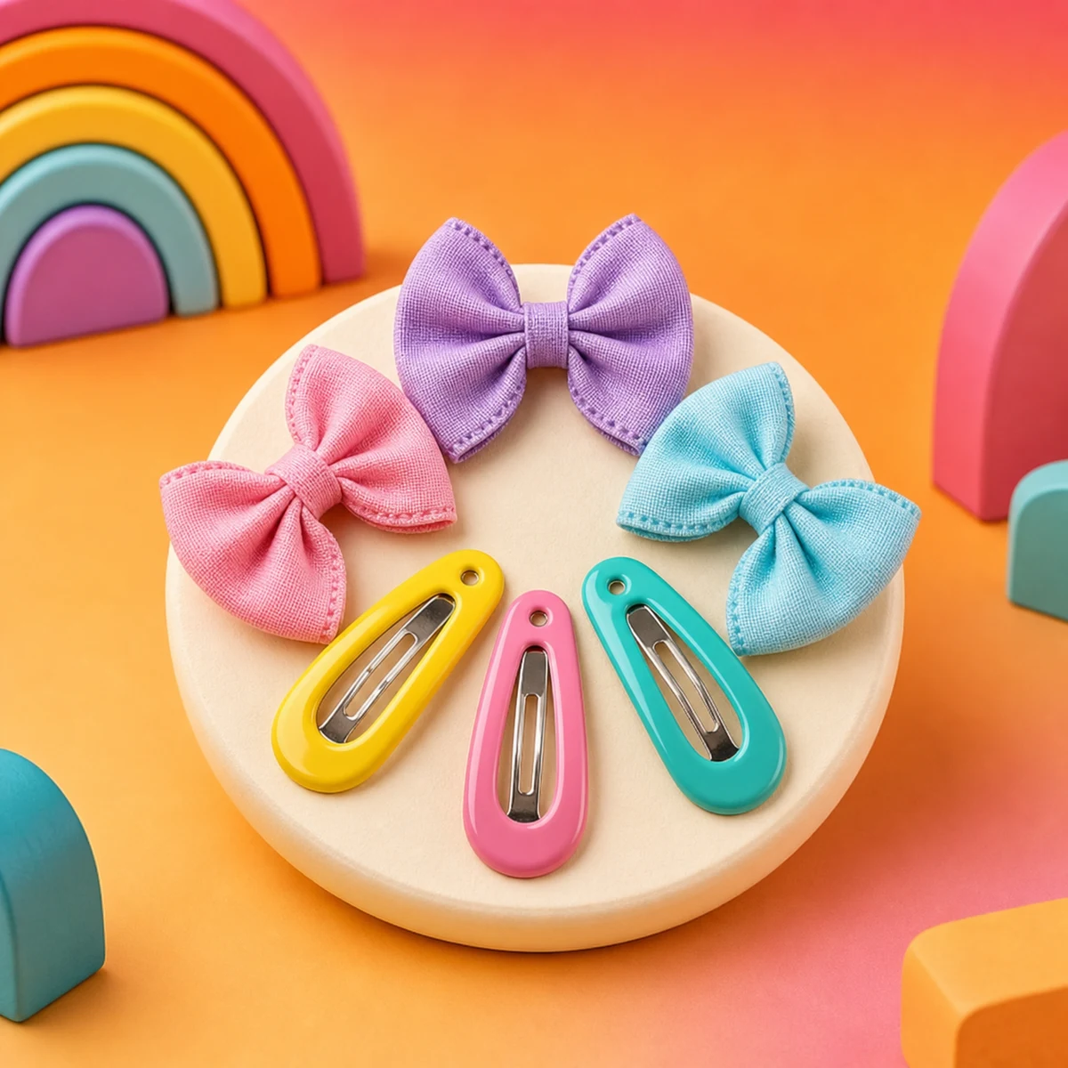 Kit Infantil com 3 Laços e 3 Tic-Tacs